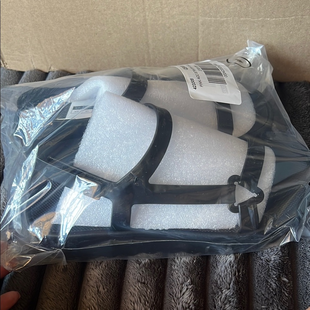 PINK Victoria's Secret Black Sandals